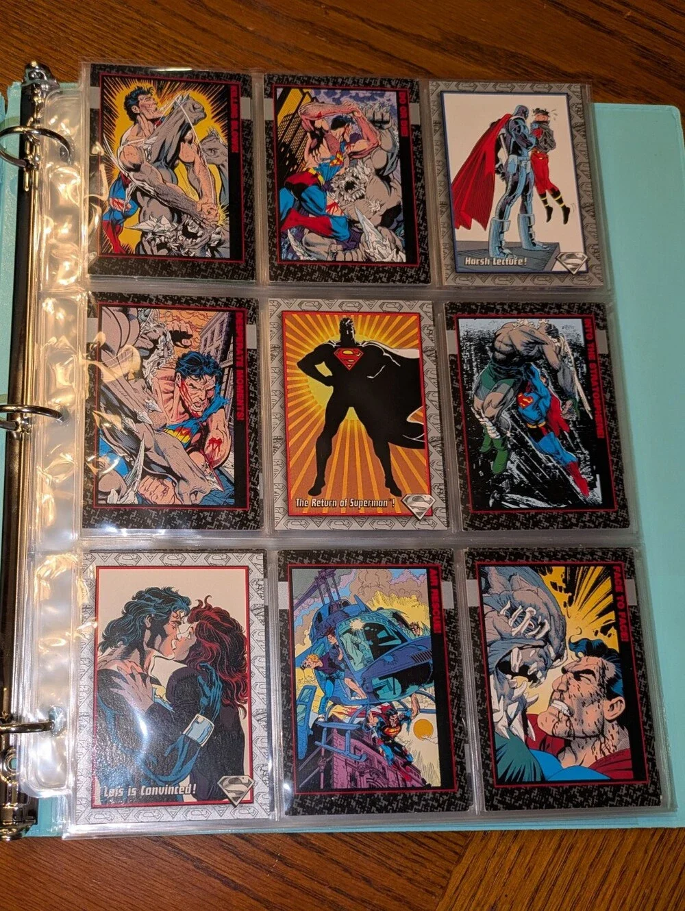 DC Comics 100 Card Binder 🔥 Superheroes & Villains Trading Card Collection Lot